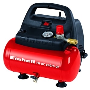 Einhell Kompressor TH-AC 190/6 OF (1,1 kW, 6 L, Ansaugleistung 185 l / min, 8 bar, ölfrei, tragbar)